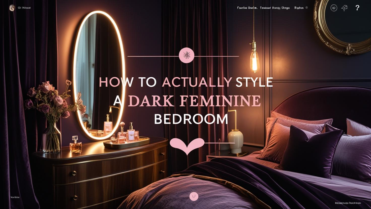 Dark Feminine Bedroom