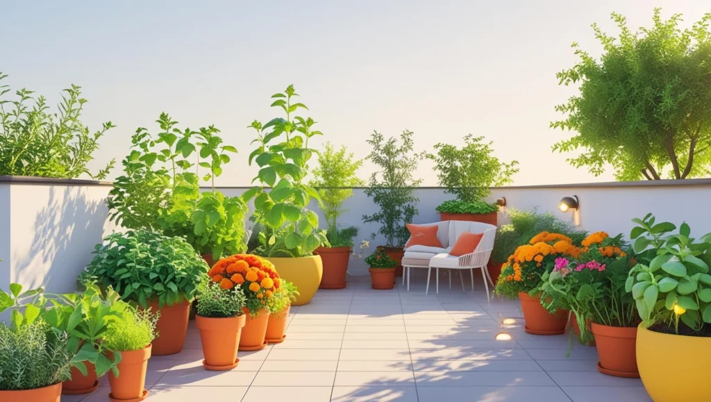 Thriving Terrace Garden