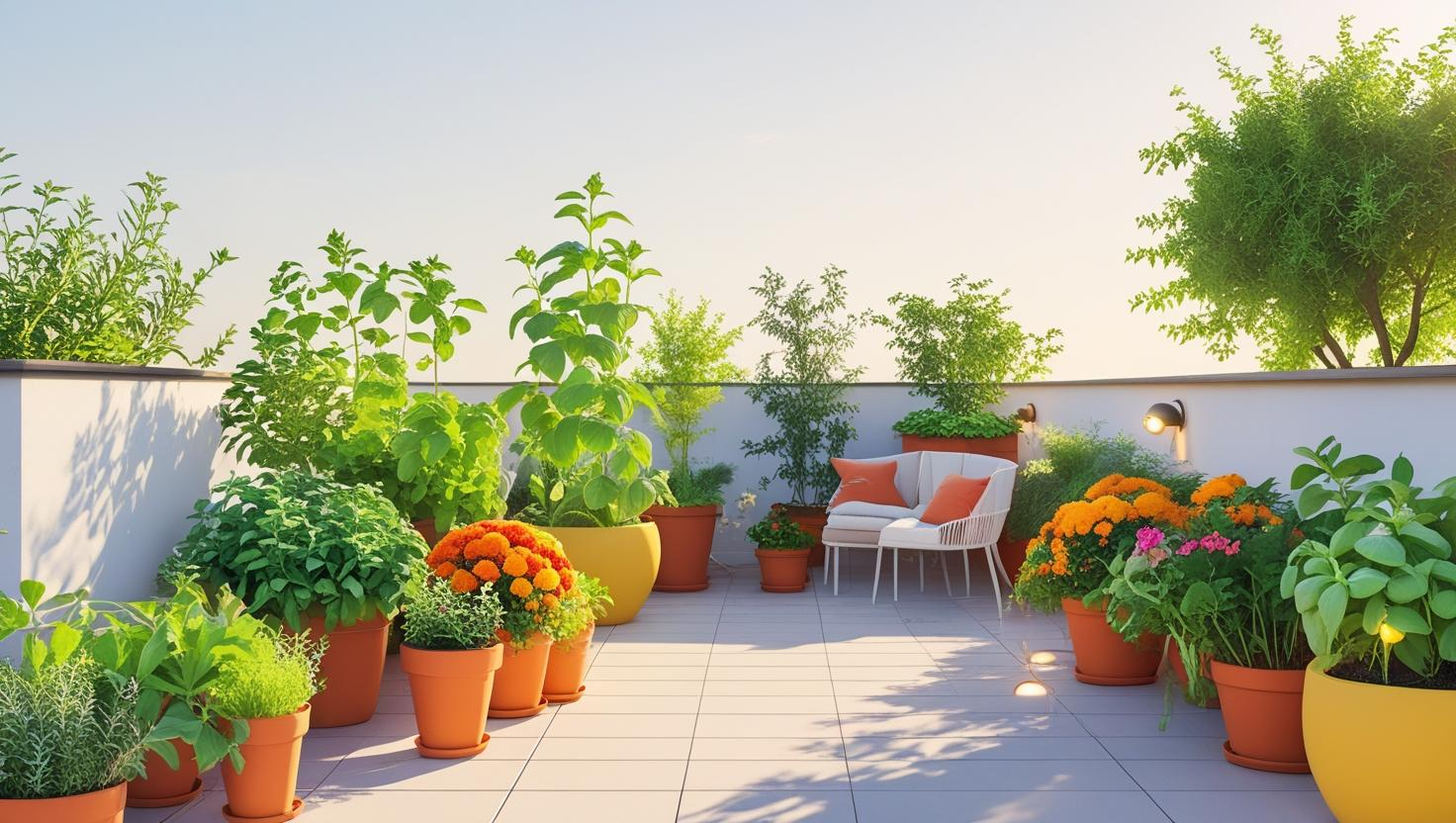 Thriving Terrace Garden