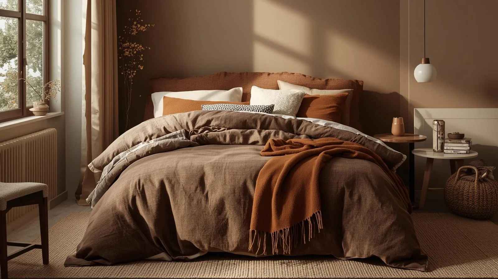 10 Cozy Brown Bedding Aesthetic Bedroom Ideas
