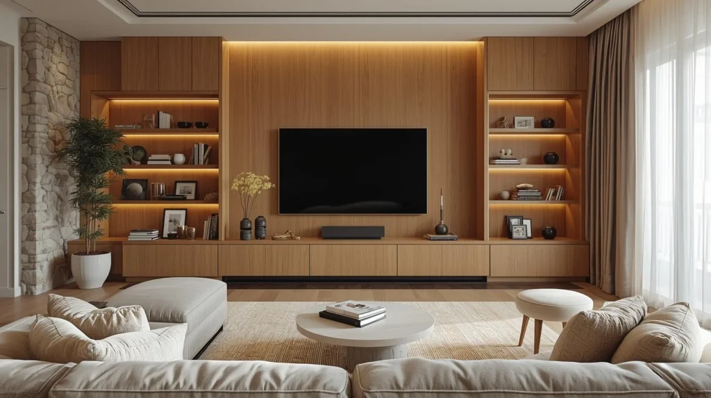 Large TV Wall Living Room Ideas