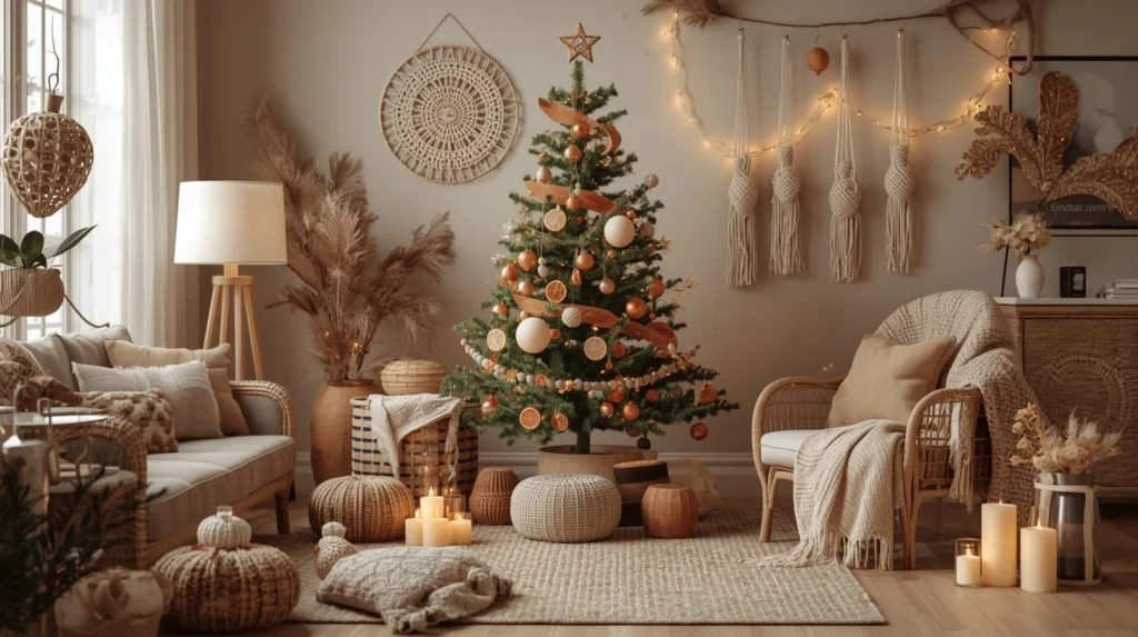 boho christmas decor