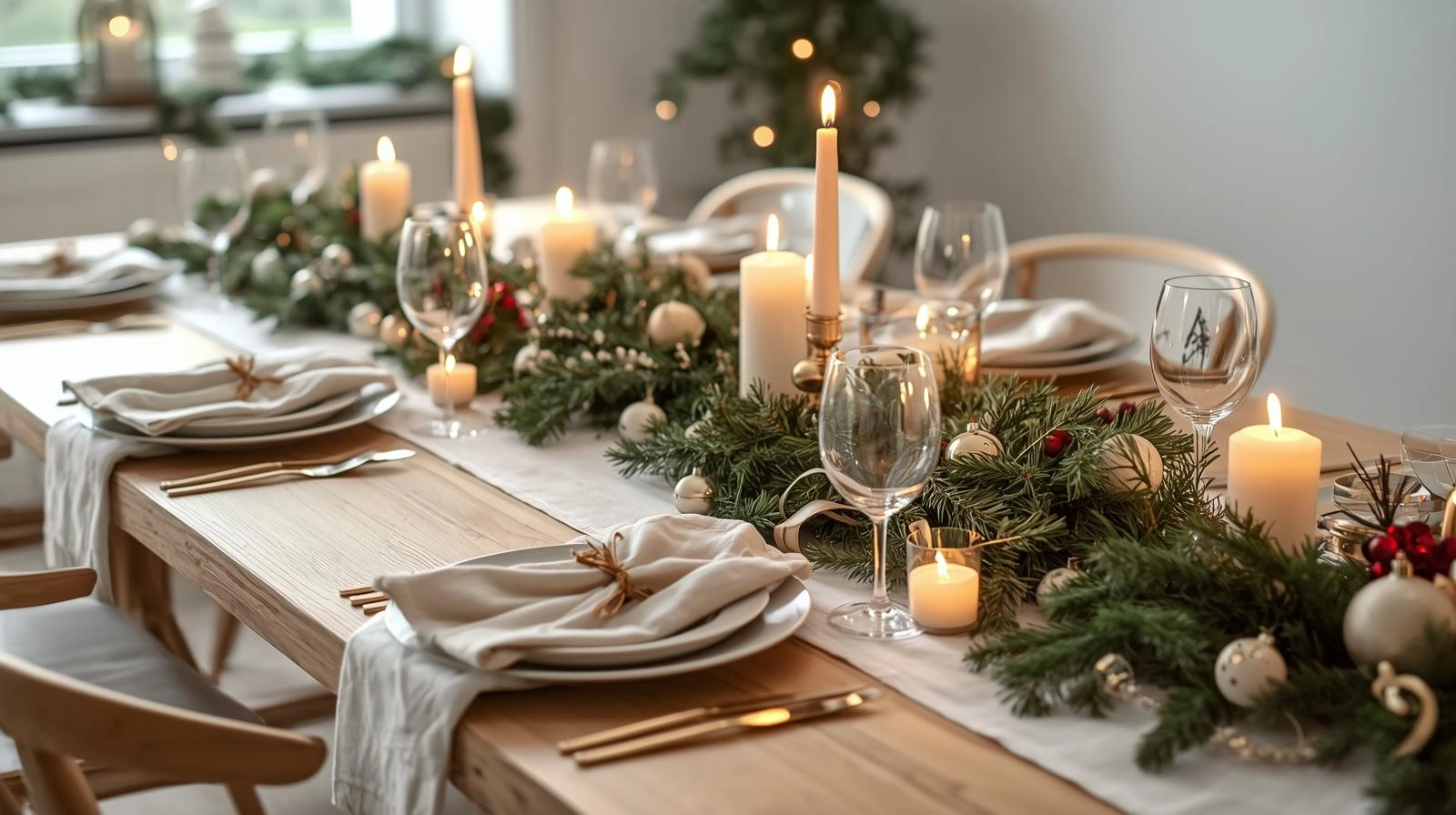 christmas table settings