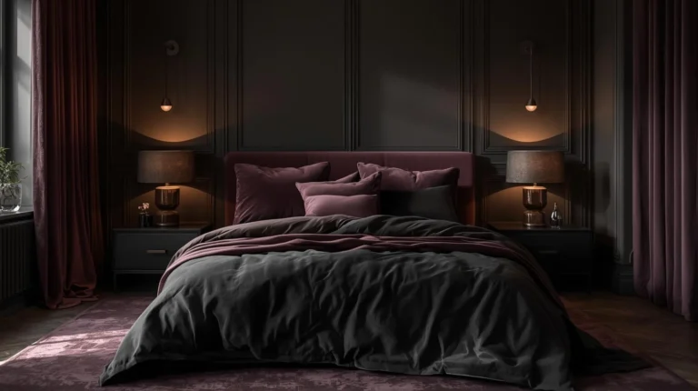 dark feminine bedroom