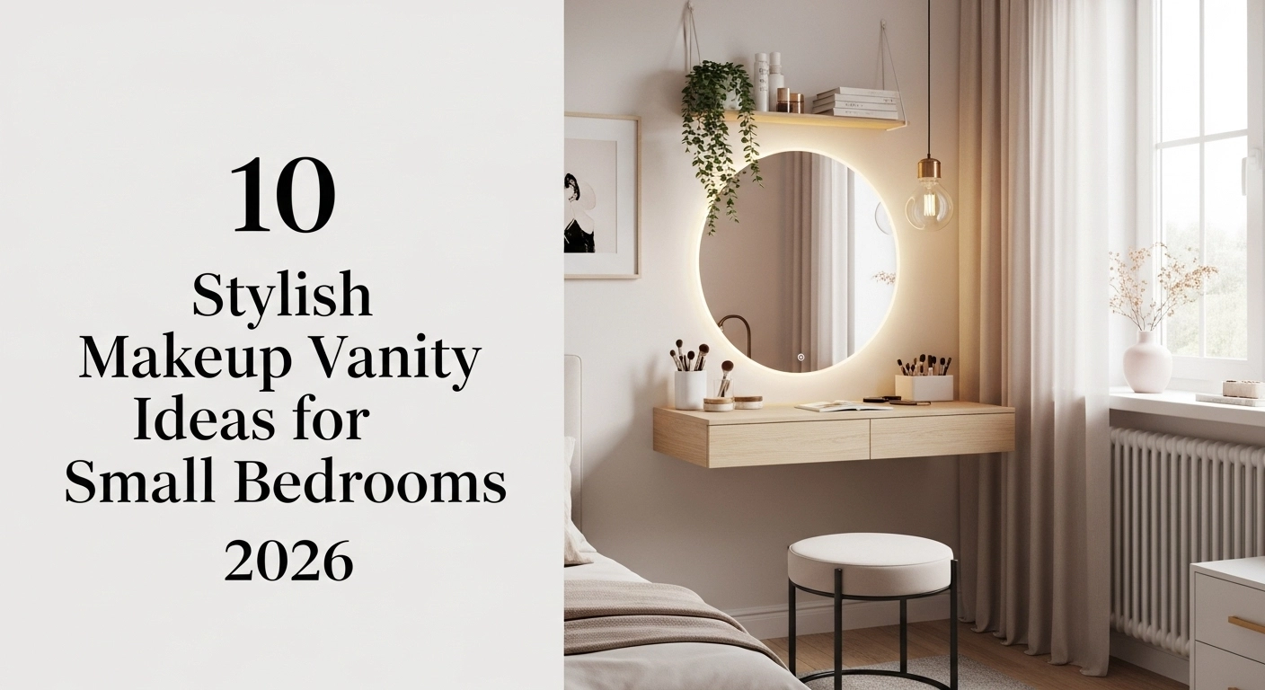 10 Stylish Makeup Vanity Ideas for Small Bedrooms 2026